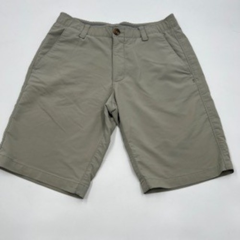 Under Armour Mens HeatGear Golf Shorts Tan Khaki Flat‎ Front Size 32 Fits 30